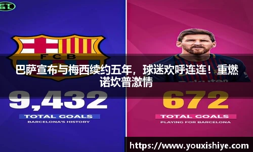 巴萨宣布与梅西续约五年，球迷欢呼连连！重燃诺坎普激情